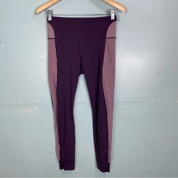 Athleta Allyson‎ Felix Legend Mesh 7/8 Tight Agate Purple Leggings Sz S 599169 - Picture 1 of 8